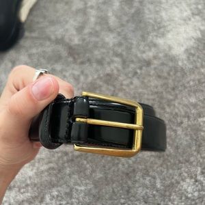 Coach Black Belt with Gold Hardwear